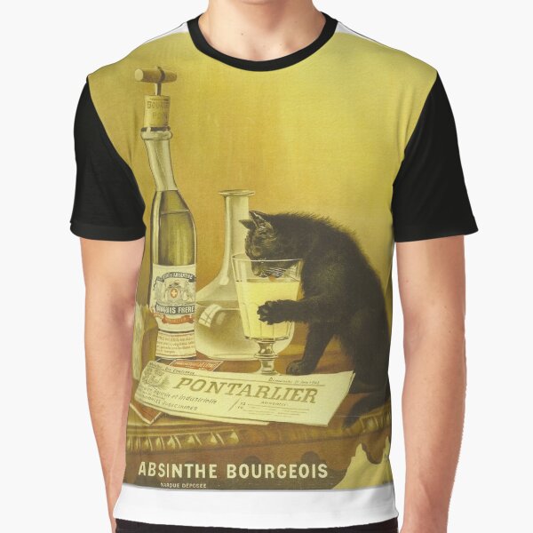 Item preview, Vintage Retro Famous French Poster Absinthe Bourgeois Cat  designed and sold by RBEnt.