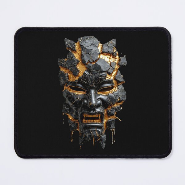 Item preview, SILK & STONE I The Obsidian Hannya Mask I No. 05 designed and sold by Shift-Bloom.