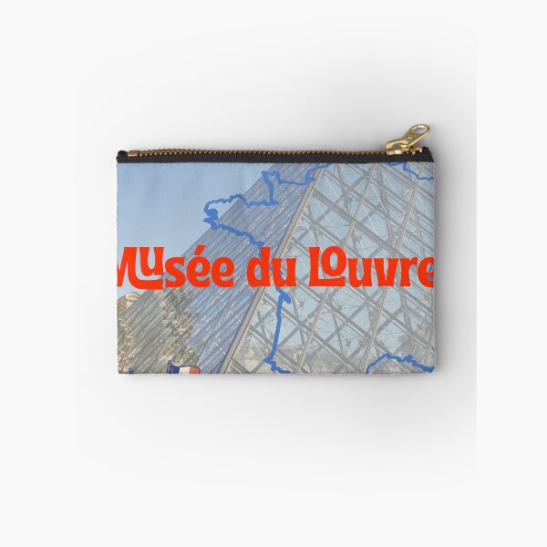 Item preview, Louvre Museum Travel Stamp Collage Design designed and sold by store52.