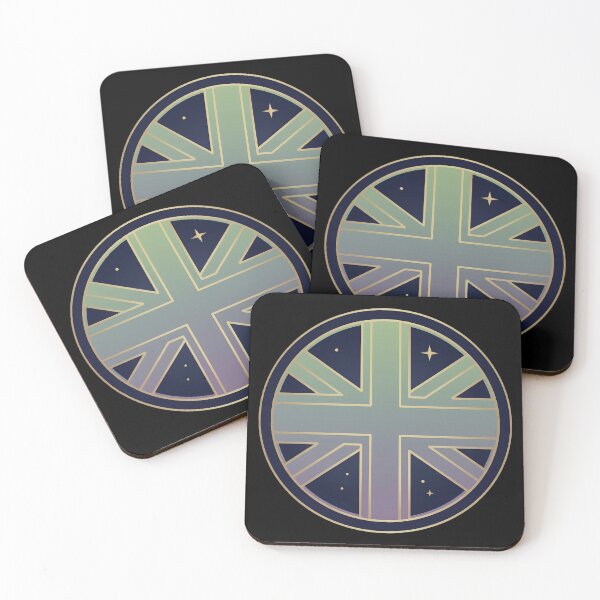 Item preview, Celestial Union Jack: A British Cosmic Badge / Alien v7 designed and sold by OnurDown.