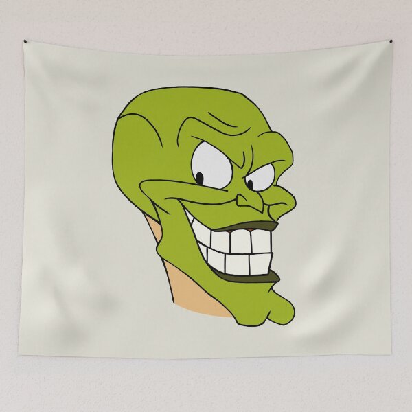 Item preview, THE MASK Cartoon Headcut - Smokin’ Green Face designed and sold by ZERO-MIND.