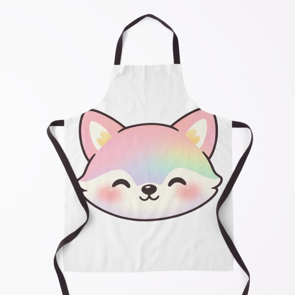 Item preview, Kawaii Rainbow Fox Face Cute Pastel designed and sold by Owcomm.