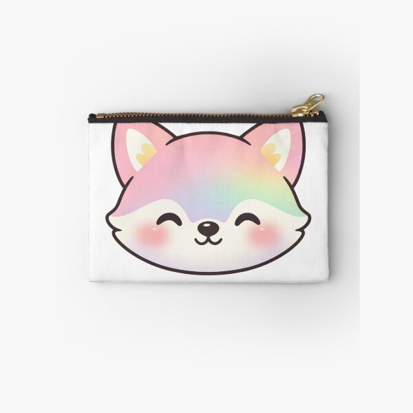 Item preview, Kawaii Rainbow Fox Face Cute Pastel designed and sold by Owcomm.