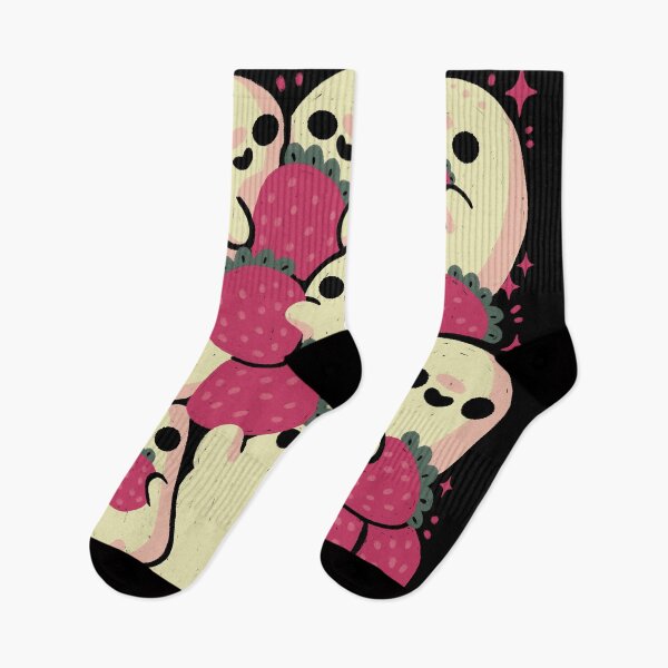 Item preview, Spooky Cute Ghosts with Strawberries designed and sold by xMorfina.