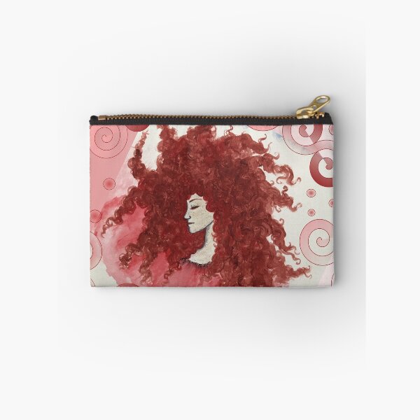 Item preview, Locket of a woman with red curls and spiral ornaments designed and sold by creaphyl28.