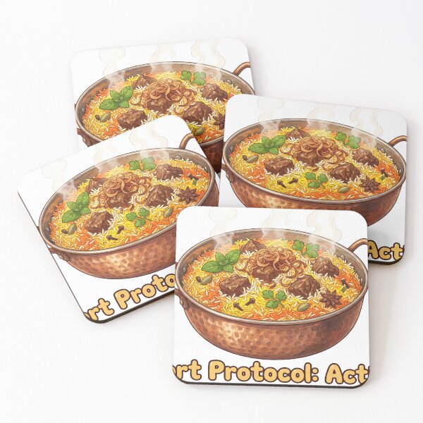 Item preview, Cozy Anime Style Steaming Beef Biryani designed and sold by ModMotiff.