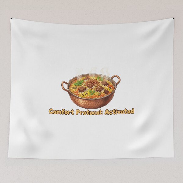 Item preview, Cozy Anime Style Steaming Beef Biryani designed and sold by ModMotiff.