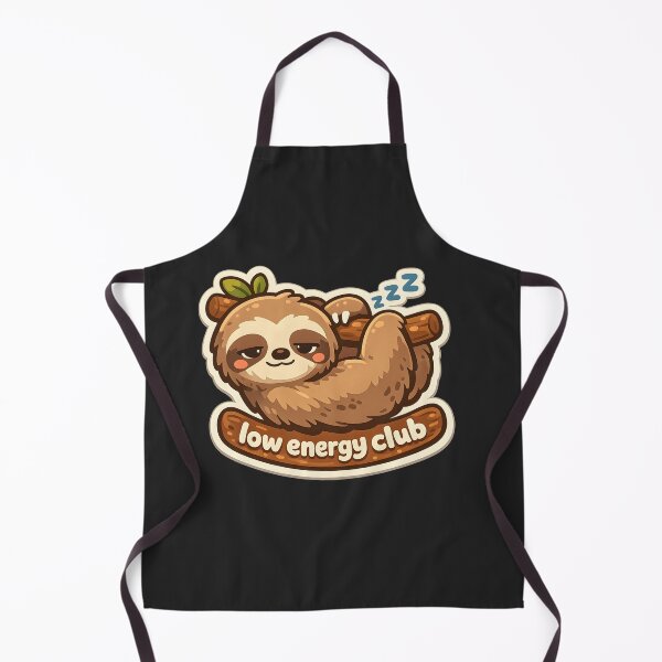 Item preview, "Low Energy Club" | Aesthetic Sleepy Sloth & Relatable Mood Art designed and sold by Naviora.