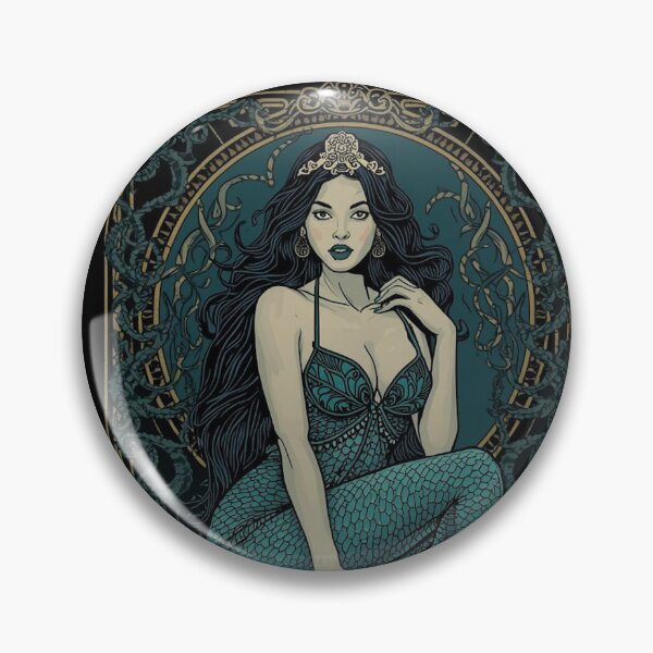Item preview, Siren Core Mermaid Gothic Tarot Art Dark Feminine Fantasy Design designed and sold by Vandy Fullam.
