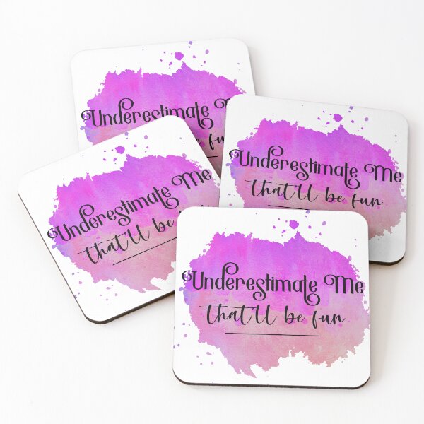 Item preview, Underestimate Me Thatll Be Fun Sassy Watercolor Typography designed and sold by LunaPixelStudio.
