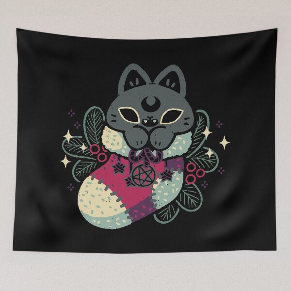 Item preview, Gothic Cat Christmas Stocking  designed and sold by xMorfina.
