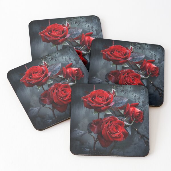 Item preview, Dark Crimson Roses – Gothic Floral Elegance designed and sold by VelvetThornsArt.