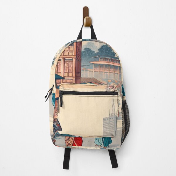 Item preview, Dhaka Bangladesh Ukiyo E Art Edo Style Rickshaw Market Wall Art designed and sold by Vandy Fullam.