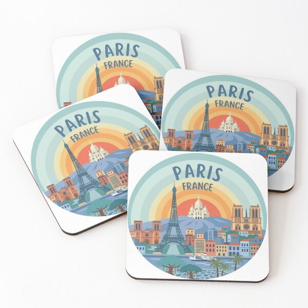 Item preview, Travel Sticker and Magnets of PARIS - FRANCE designed and sold by Globe Glee Designs.