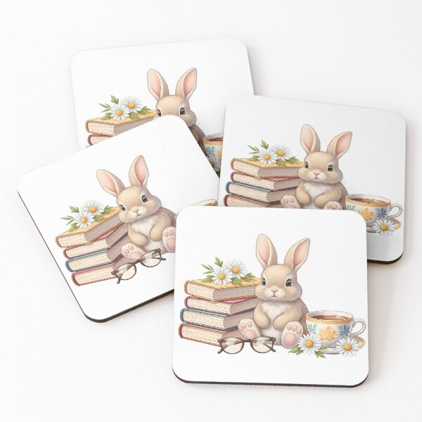 Item preview, Book Lover Bunny Stack Gift designed and sold by pumsquare.