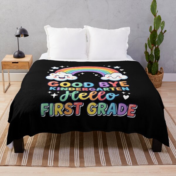 Item preview, Good Bye Kindergarten Hello First Grade Rainbow Kids Cute Back To School Gift For Kids First Day Outfit designed and sold by Im-Ara.