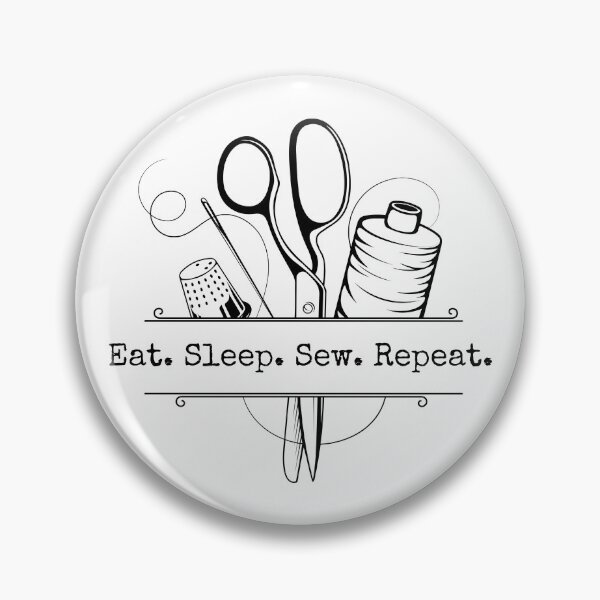 Item preview, Eat. Sleep. Sew. Repeat. designed and sold by Mimi-Makes.