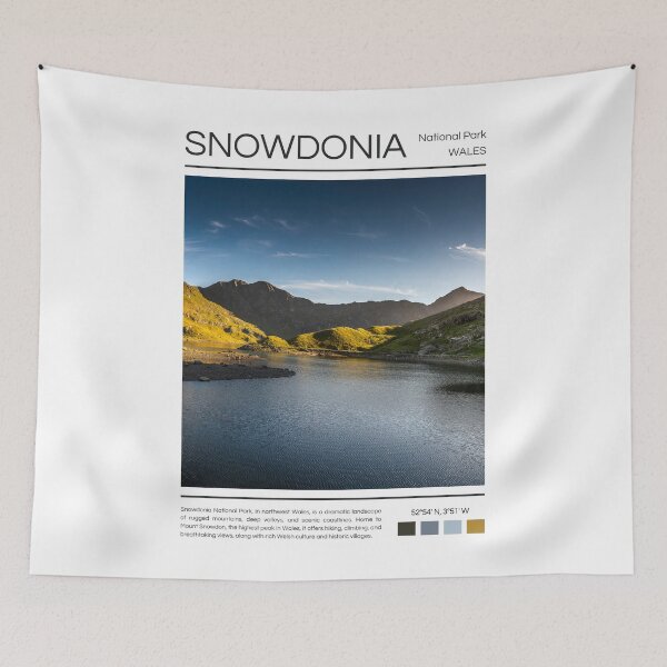 Item preview, Snowdonia National Park - Wales designed and sold by StudioRedKoala.