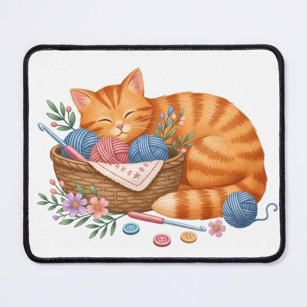 Item preview, Crochet Basket Cat Gift designed and sold by pumsquare.