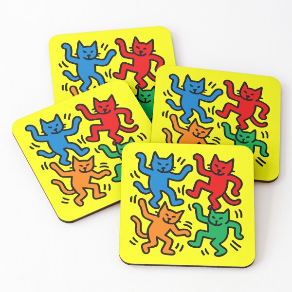 Item preview, Dancing Happy Cats - KH inspired Pop Art  designed and sold by ZERO-MIND.