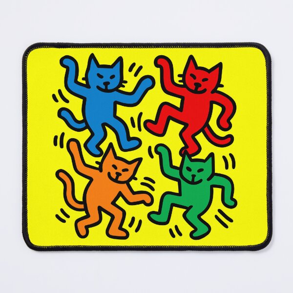 Item preview, Dancing Happy Cats - KH inspired Pop Art  designed and sold by ZERO-MIND.