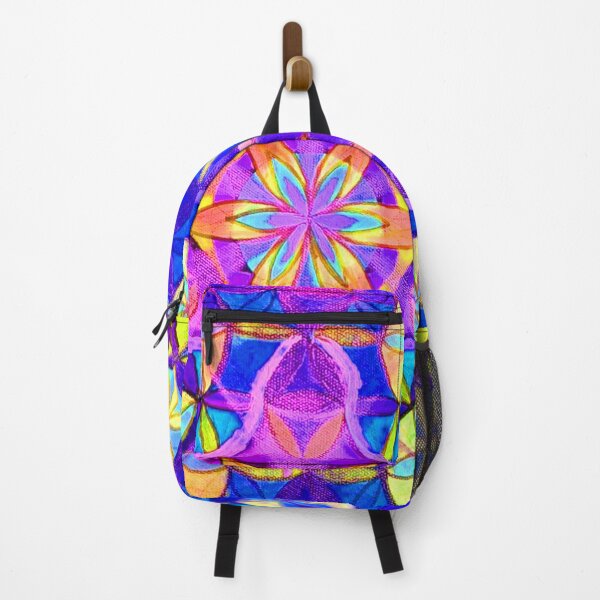 Item preview, Neon Mandala Art Print, Fluorescent Flower of Life Design designed and sold by Dominika Brodowska.