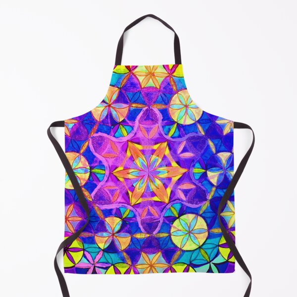 Item preview, Neon Mandala Art Print, Fluorescent Flower of Life Design designed and sold by Dominika Brodowska.