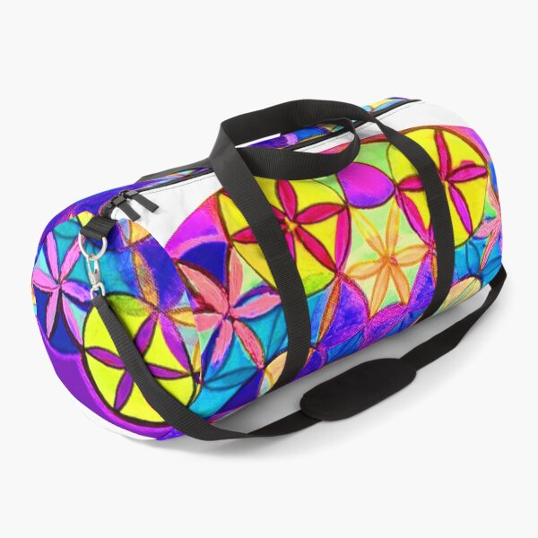 Item preview, Neon Mandala Art Print, Fluorescent Flower of Life Design designed and sold by Dominika Brodowska.