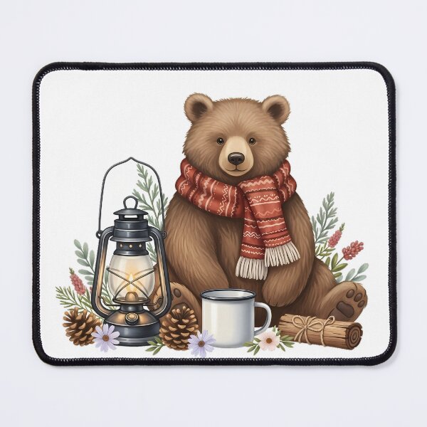 Item preview, Camper Bear Lantern Gift designed and sold by pumsquare.