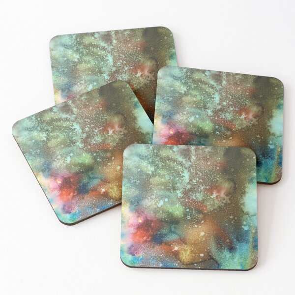 Item preview, Before Light — Nebula Abstract Watercolour Art Print designed and sold by RishabhKapoor.