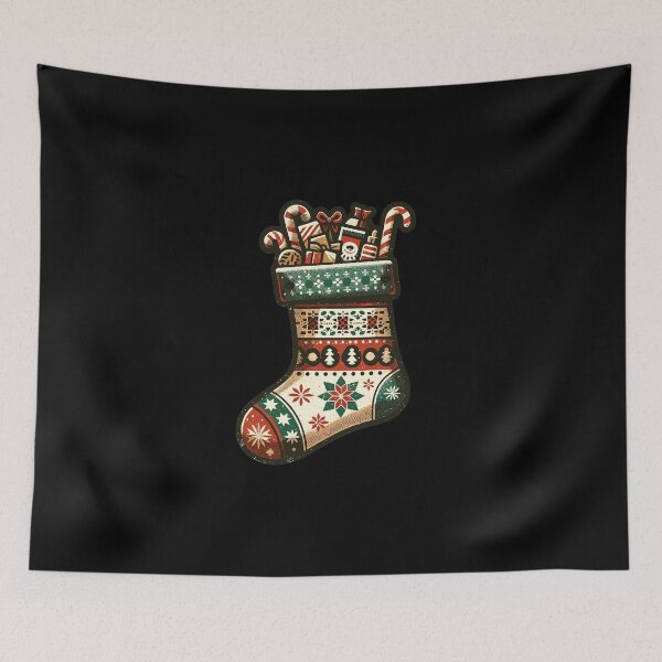 Item preview, Christmas Stocking Festive Holiday Design designed and sold by CyfroweMysli.