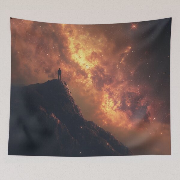 Item preview, Galaxy Cliff Cosmic Horizon designed and sold by QuantumDrift.