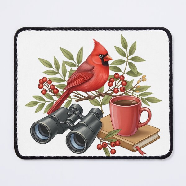 Item preview, Birdwatcher Cardinal Mug Gift designed and sold by pumsquare.