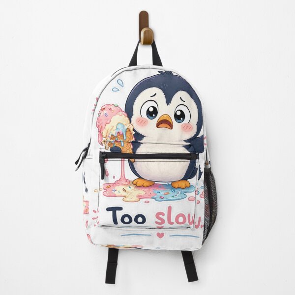 Item preview, Cute Penguin Ice Cream Melt Disaster Moment designed and sold by Sadia Jannat.