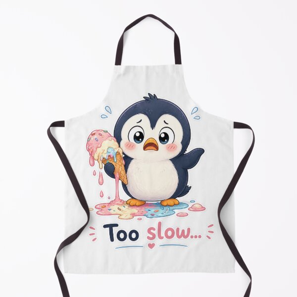 Item preview, Cute Penguin Ice Cream Melt Disaster Moment designed and sold by Sadia Jannat.