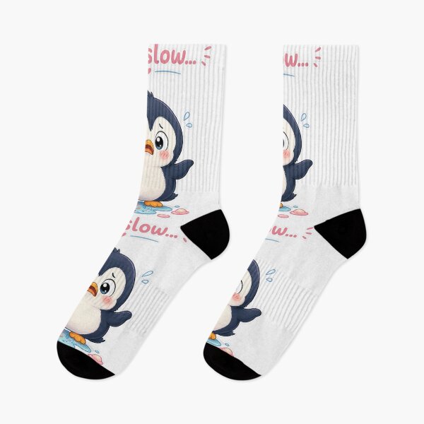 Item preview, Cute Penguin Ice Cream Melt Disaster Moment designed and sold by Sadia  Jannat.