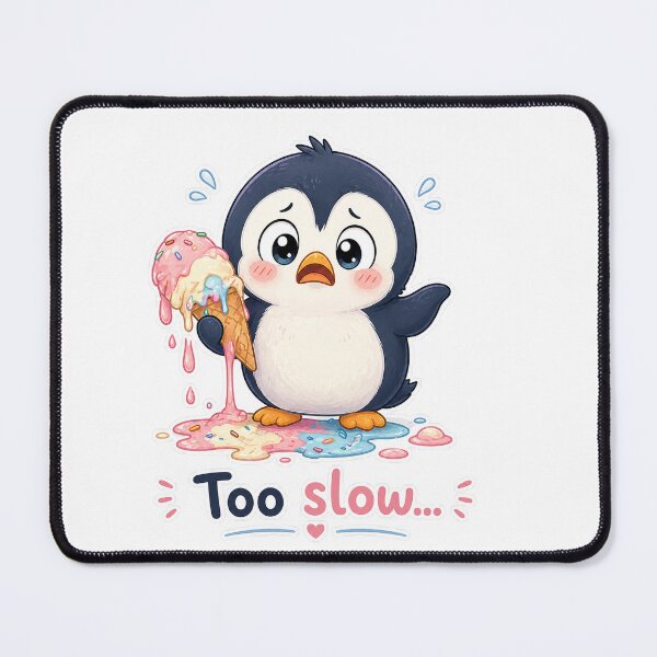 Item preview, Cute Penguin Ice Cream Melt Disaster Moment designed and sold by Sadia Jannat.