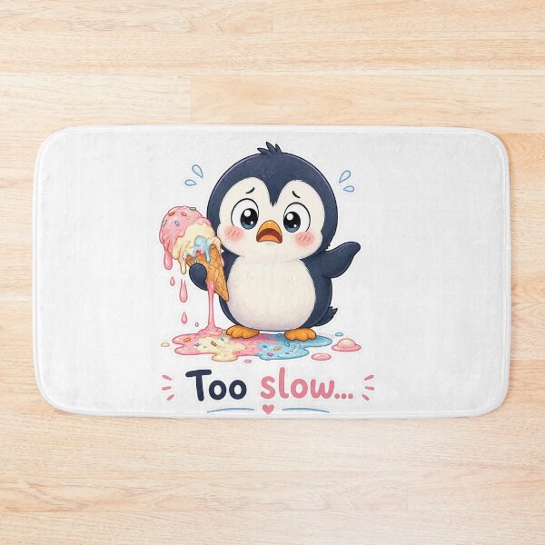 Item preview, Cute Penguin Ice Cream Melt Disaster Moment designed and sold by Sadia  Jannat.