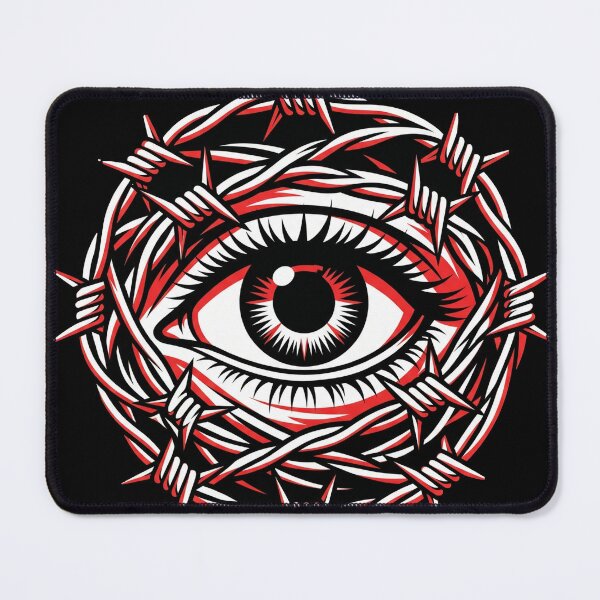 Item preview, Eye With Barbed Wire designed and sold by Stickersdevelop.