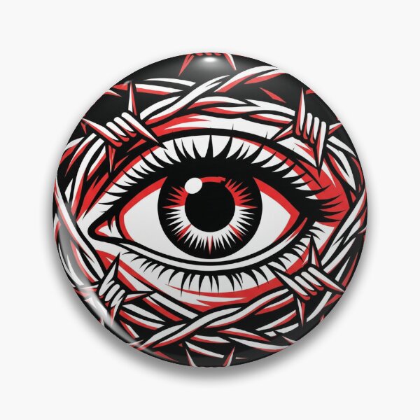 Item preview, Eye With Barbed Wire designed and sold by Stickersdevelop.