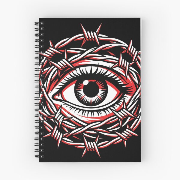 Item preview, Eye With Barbed Wire designed and sold by Stickersdevelop.