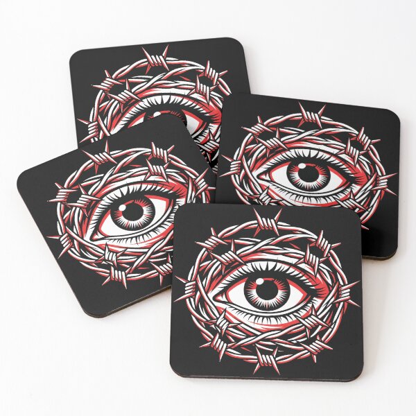 Item preview, Eye With Barbed Wire designed and sold by Stickersdevelop.