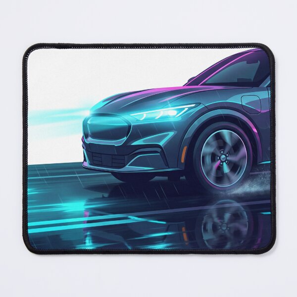 Item preview, Synthwave Electric SUV Cyberpunk EV Drive designed and sold by ModMotiff.