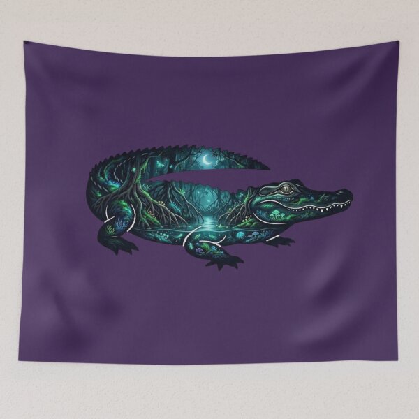Item preview, Double Exposure Alligator Bayou Swamp  designed and sold by BirdsnStuff.