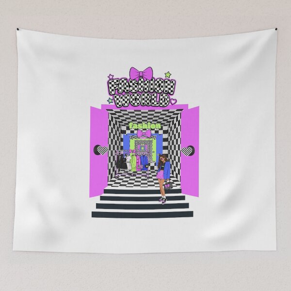 Item preview, Fashion World – Y2K Aesthetic Girly Checkerboard Design designed and sold by Aimetoi.