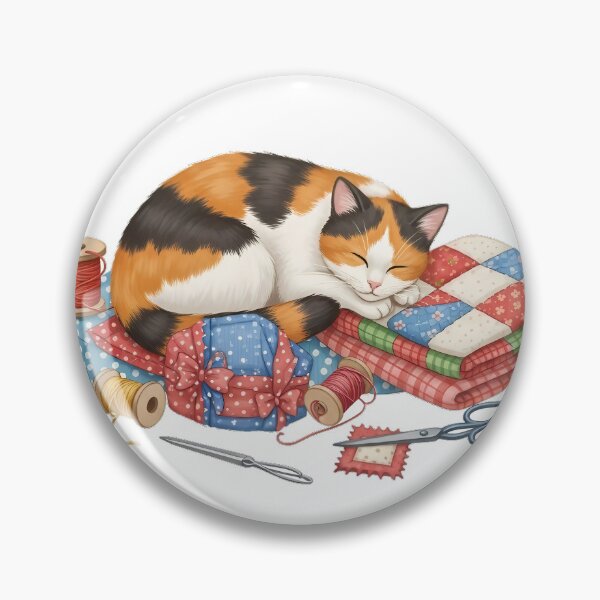 Artikelvorschau, Quilter Cat Stoffgeschenk entworfen und verkauft von pumsquare.