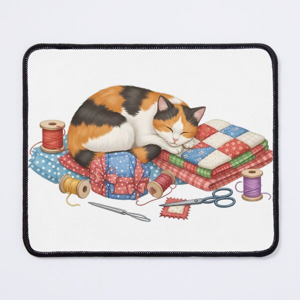 Item preview, Quilter Cat Fabric Gift designed and sold by pumsquare.
