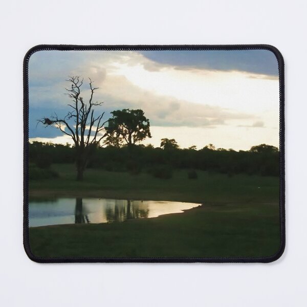 Item preview, Evening Reflections at Shumba Pan, Hwange National Park designed and sold by JaneFlowersAfrica.