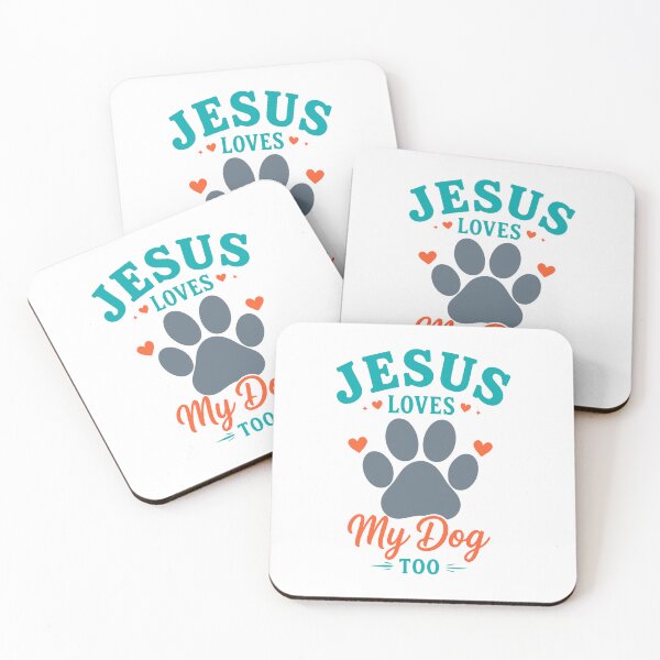 Item preview,  Jesus Loves My Dog Too Christian Dog Lover T-Shirt | Faith-Based Pet Lover shirt, sticker, mug, bag, bottle and tatto designed and sold by Billium Halder.
