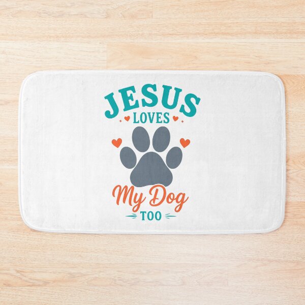 Item preview,  Jesus Loves My Dog Too Christian Dog Lover T-Shirt | Faith-Based Pet Lover shirt, sticker, mug, bag, bottle and tatto designed and sold by Billium Halder.